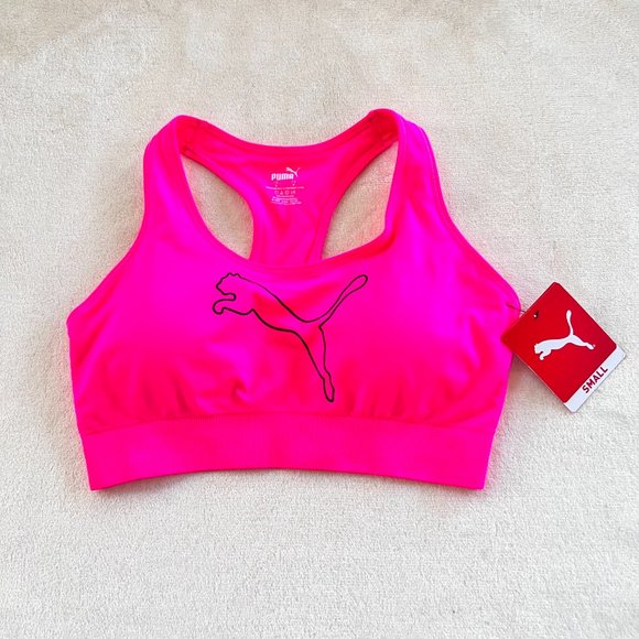 Puma Other - Puma Hot Pink Logo Seamless Sports Bra
